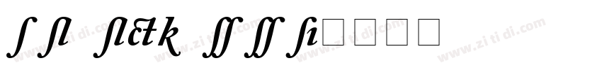 Caslon Black SSi字体转换